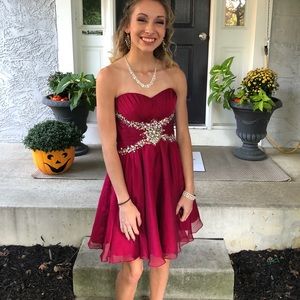 Red homecoming dress